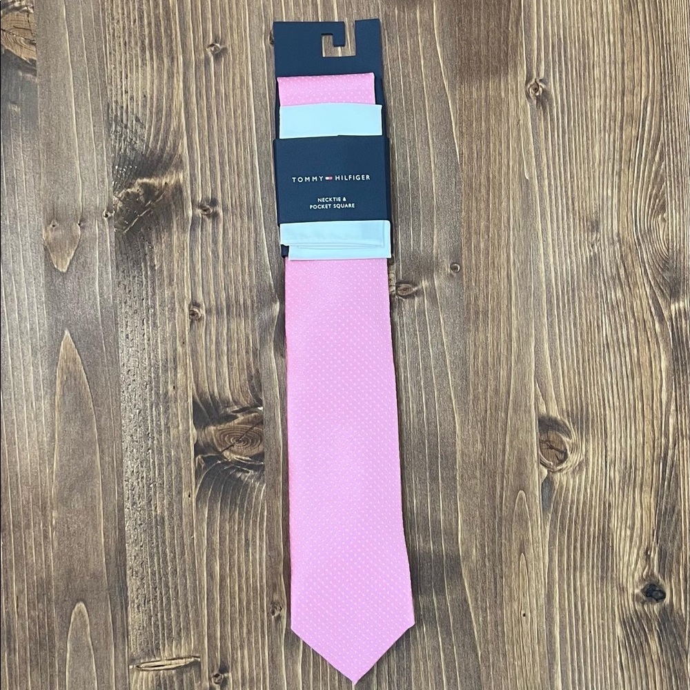 Tommy Hilfiger Polka Dot Tie and Pocket Square